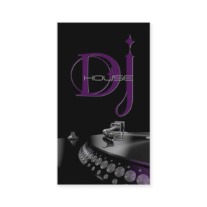 DJ, Music, Entertainment Business Card