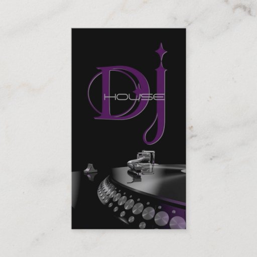 Customizable DJ, Music, Entertainment Business Card