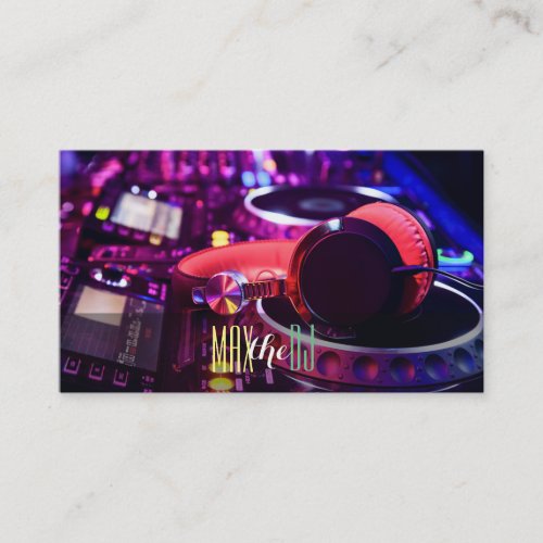 DJ Music Entertainment Business Card