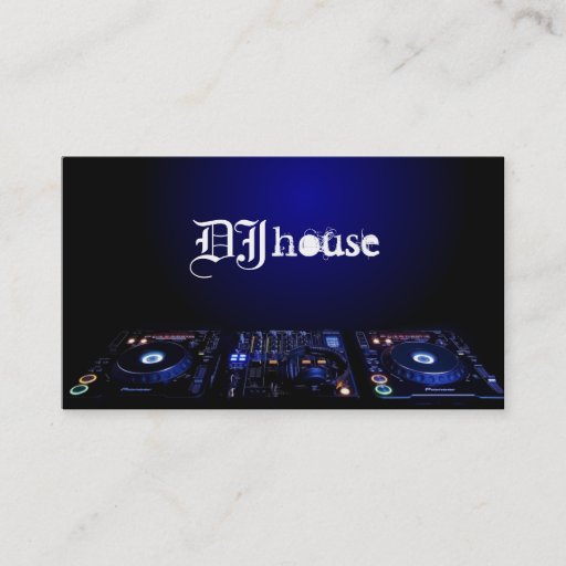 Customizable DJ, Music, Entertainment Business Card