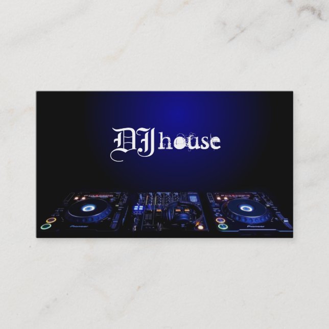 DJ, Music, Entertainment Business Card (Front)