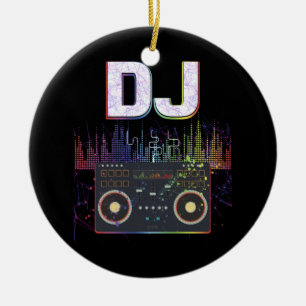 Dj Music Lover Music Player Sound Cool Ceramic Ornament