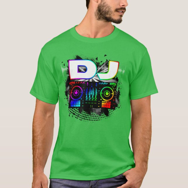 Dj Music Lover Music Player Sound Cool Funny Gift  T-Shirt (Front)