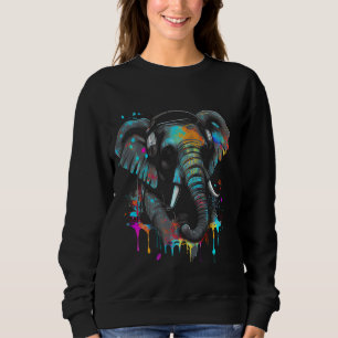 DJ music music fan elephant party party outfit mus Sweatshirt