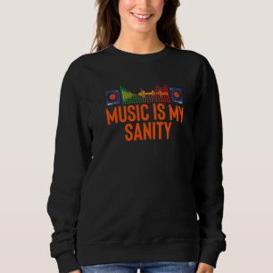 Dj Music  Music Player Sound Cool   Kids Sweatshirt