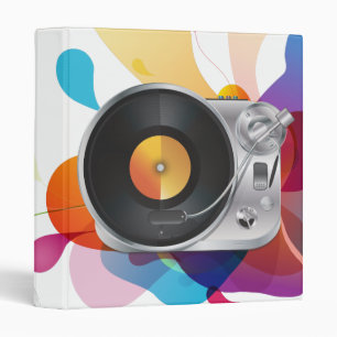 DJ Music Player 3 Ring Binder