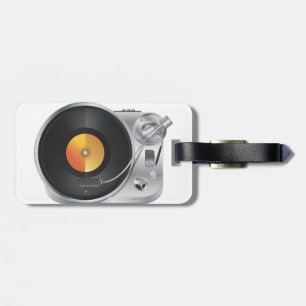 DJ Music Player Luggage Tag