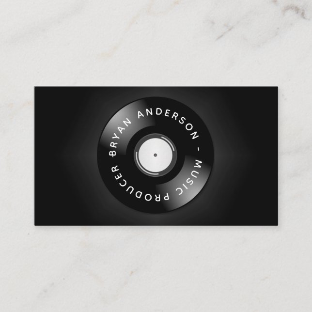 Dj - Music Producer Business Card (Front)