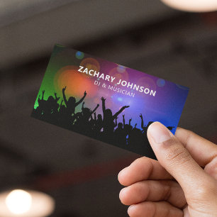 DJ & Musician Music Party Business Card