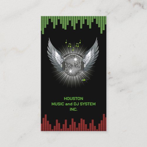 DJ Music System Business Card
