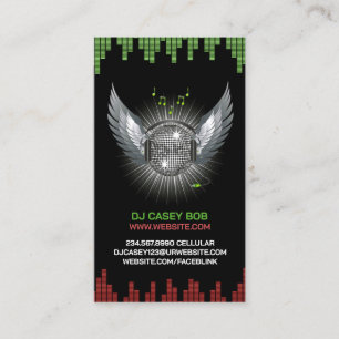 DJ Night Club Business Card Template