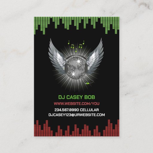 Customizable DJ Chubby Business Card