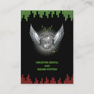 DJ Night Club Chubby Business Card Template