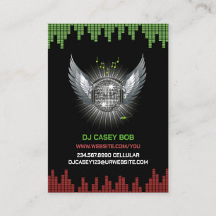 DJ Night Club Chubby Business Card Template