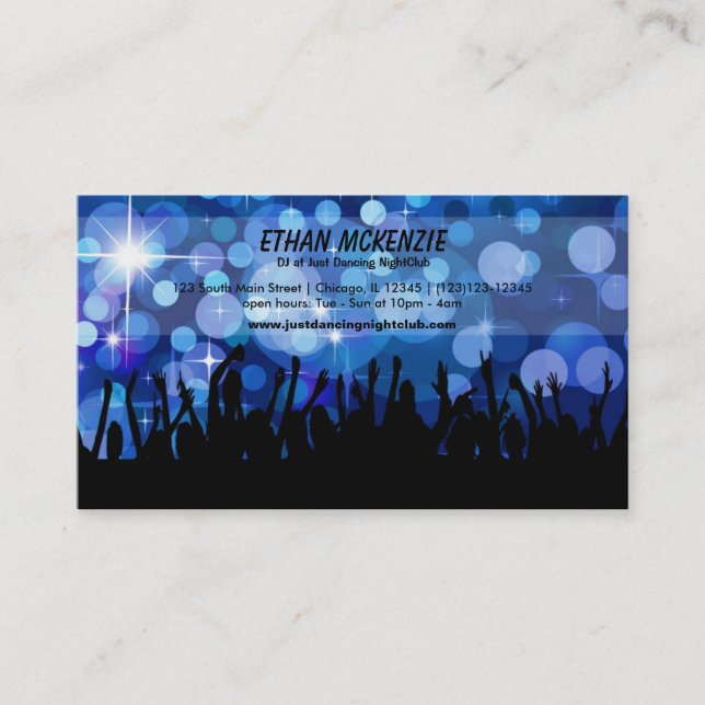DJ NightClub Business Card (Front)