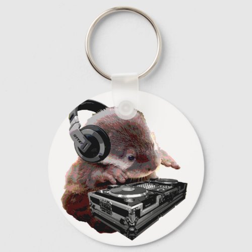 DJ None Otter Keychain