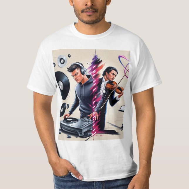 Dj on print shirt (Front)