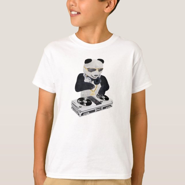DJ Panda Bling Bling T-Shirt (Front)