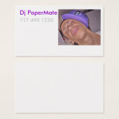 Dj PaperMate Profile Card (Front & Back)