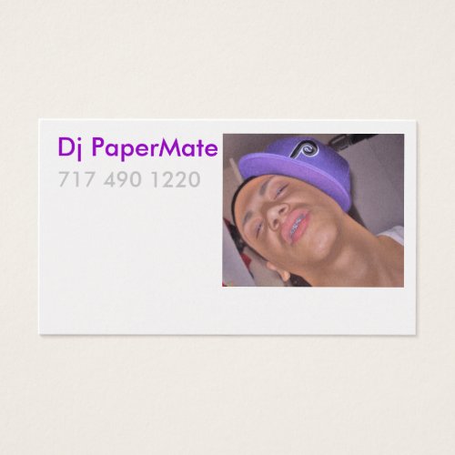 Dj PaperMate Profile Card Business Card Templates