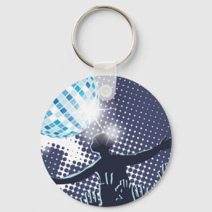 DJ Performing Keychain