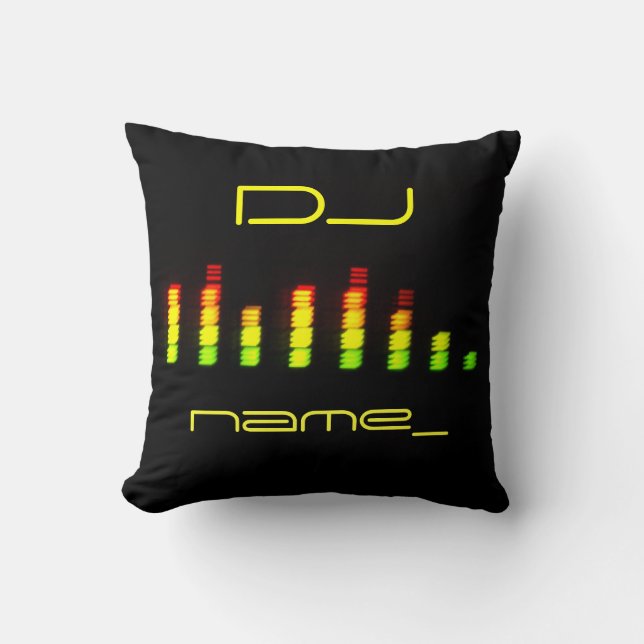 Dj Personal Equalizer Throw Pillow (Front)