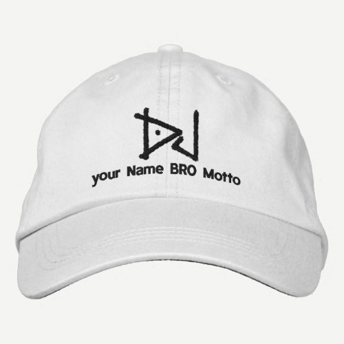 DJ Personalizable Cap Your Own Text Bro & Babe