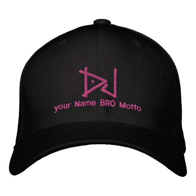 DJ Personalizable Cap Your Own Text Bro & Babe (Front)