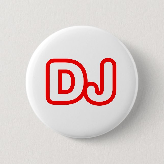 DJ PINBACK BUTTON (Front)