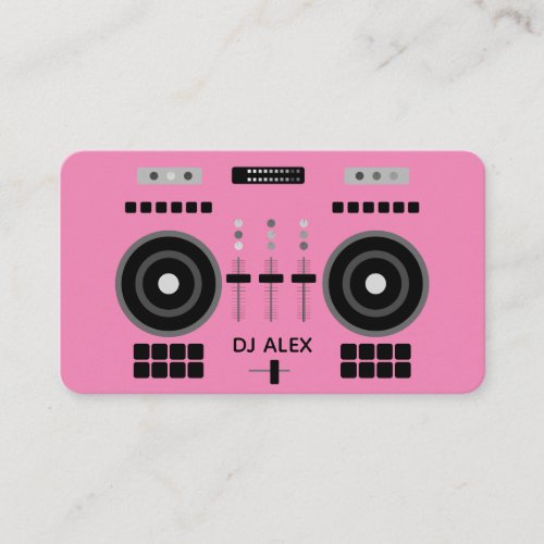 DJ Pink Modern 2019 Business Card