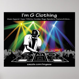DJ Poster from I'm G Clothing