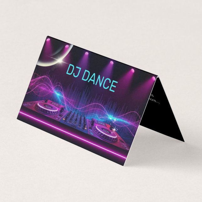 DJ Professional  Business Card (Front)