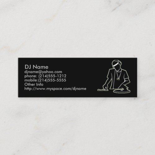 DJ Profile Card Business Card