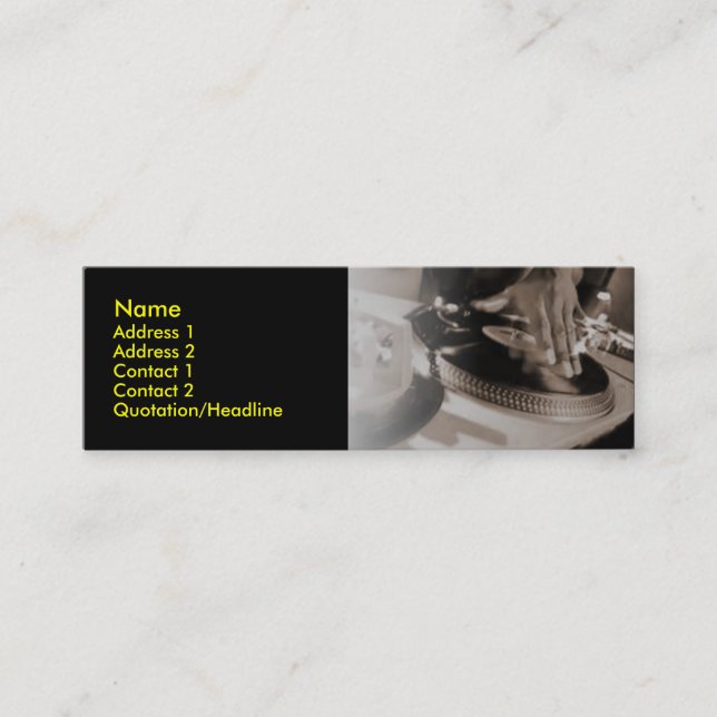 DJ Profile Card (Front)