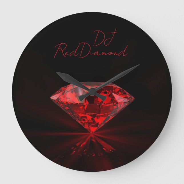 DJ RedDiamond Large Clock (Front)