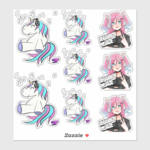 DJ Rhiannon Jade logo pack vinyl sticker/decal Sticker