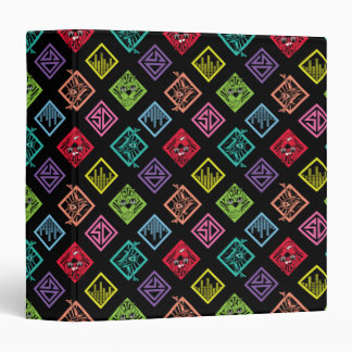 DJ Scooby-Doo Pattern 3 Ring Binder