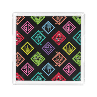 DJ Scooby-Doo Pattern Acrylic Tray