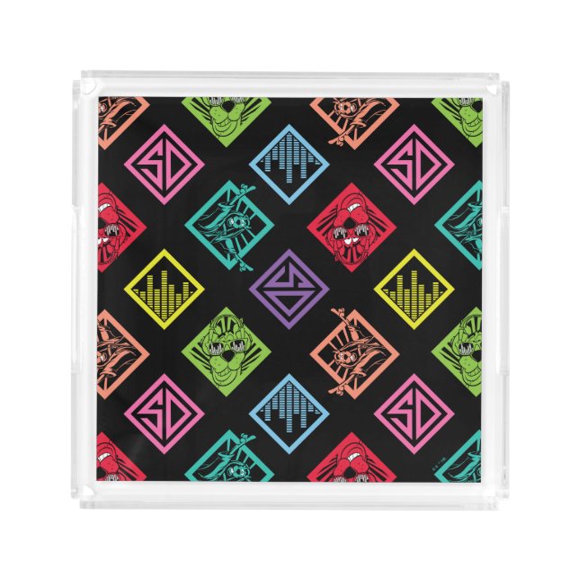DJ Scooby-Doo Pattern Acrylic Tray (Front)