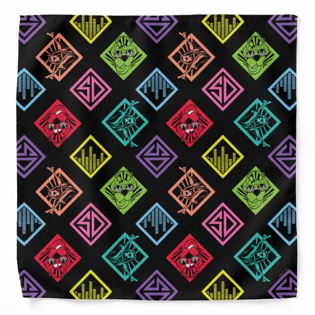 DJ Scooby-Doo Pattern Bandana (Front)