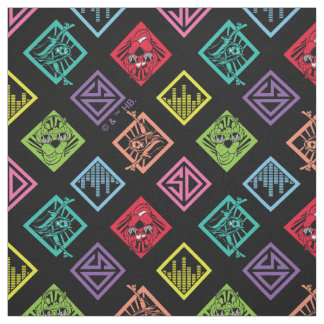 DJ Scooby-Doo Pattern Fabric