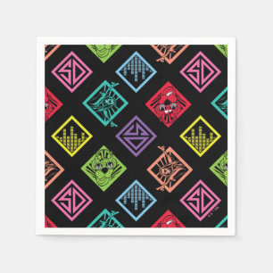 DJ Scooby-Doo Pattern Napkins