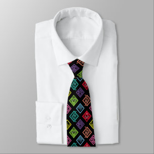 DJ Scooby-Doo Pattern Neck Tie