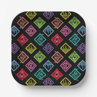 DJ Scooby-Doo Pattern Paper Plates