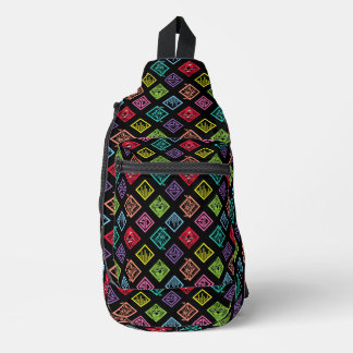 DJ Scooby-Doo Pattern Sling Bag