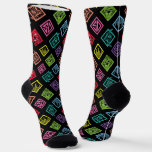 DJ Scooby-Doo Pattern Socks