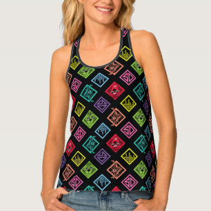 DJ Scooby-Doo Pattern Tank Top