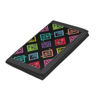 DJ Scooby-Doo Pattern Tri-fold Wallet