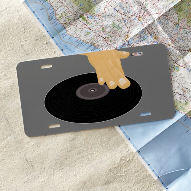 DJ Scratch License Plate (In Situ)