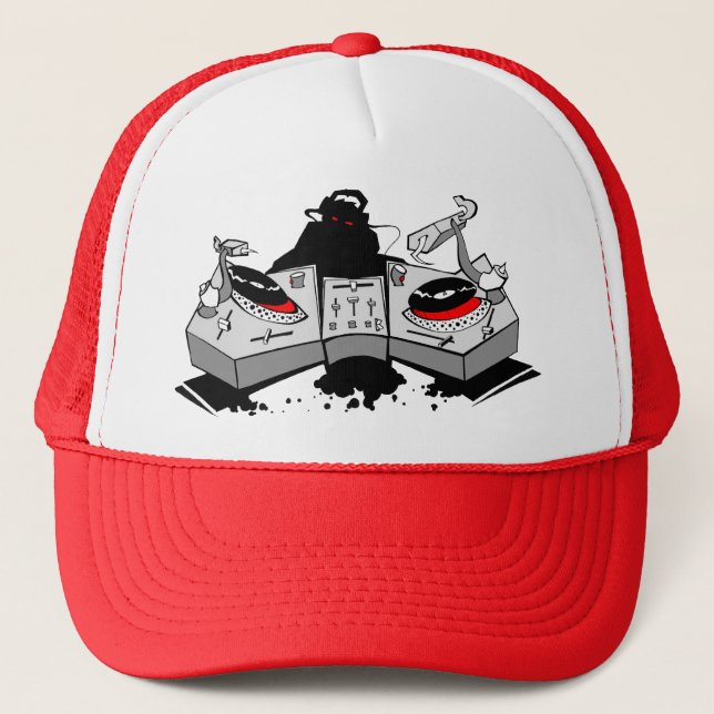 DJ (shadow) Trucker Hat (Front)
